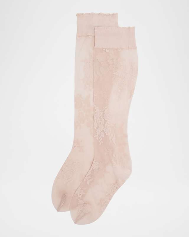 Knee-High Lace Socks